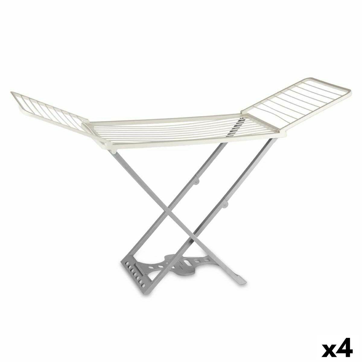 Tendedero Plegable Kipit Pompeya Antracita Resina Polipropileno 190 x 56 x 115 cm 56 x 7 x 121 cm (4 Unidades)