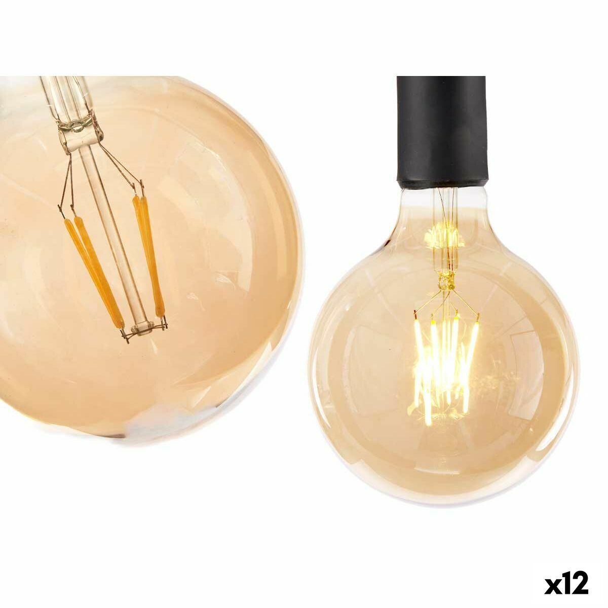 Bombilla LED Gift Decor Transparente 4 W E27 12,5 x 17,5 x 12,5 cm Vintage 12 Unidades