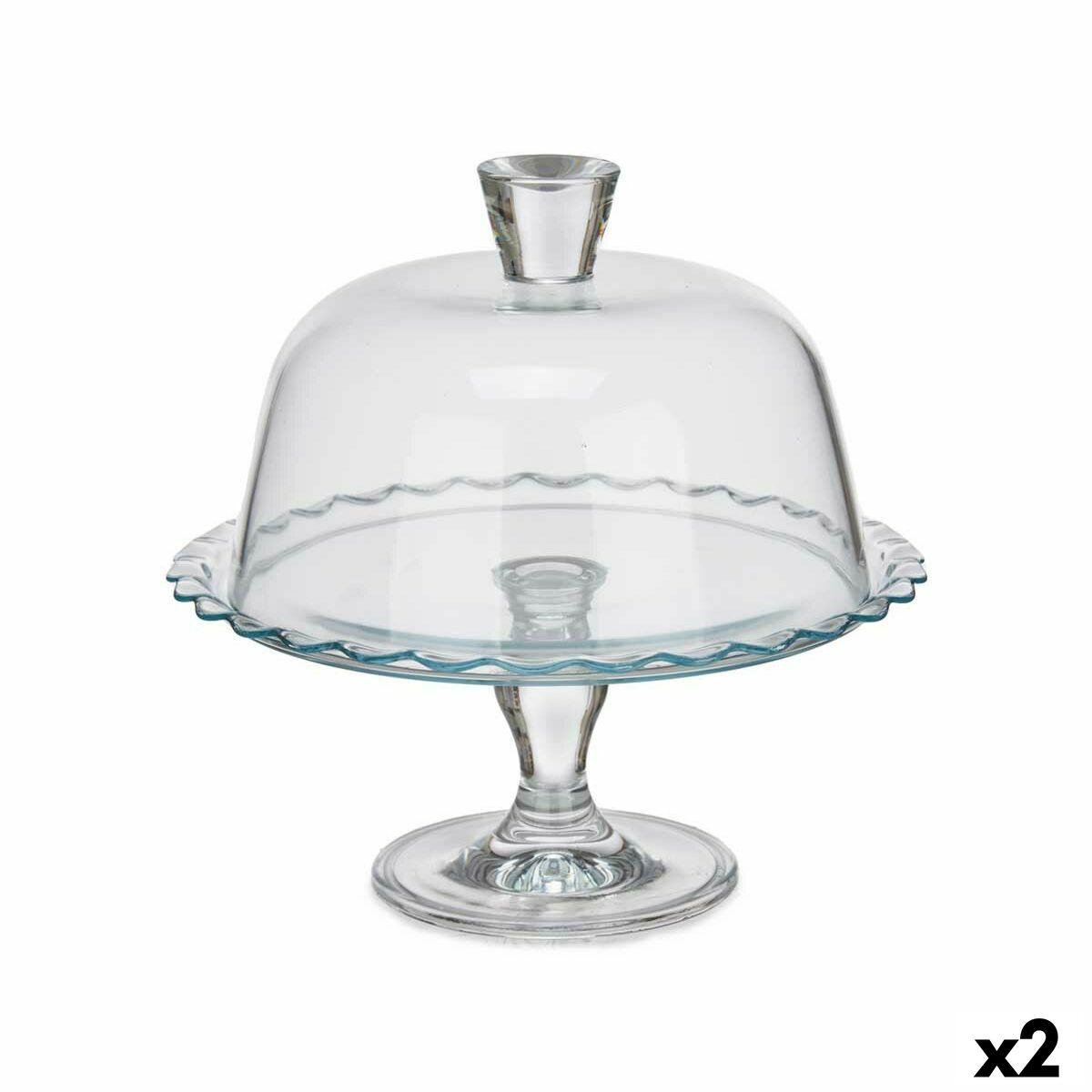 Tartera Pasabahce Transparente Vidrio 26 x 26 x 26 cm (2 Unidades)