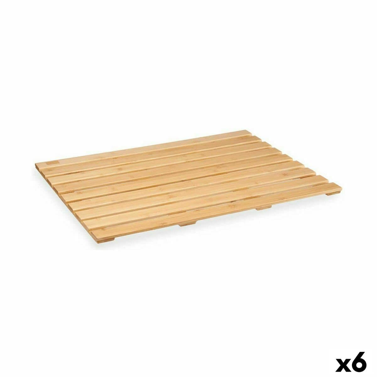 Tarima Berilo Natural Bambú 66 x 2,3 x 50 cm (6 Unidades)