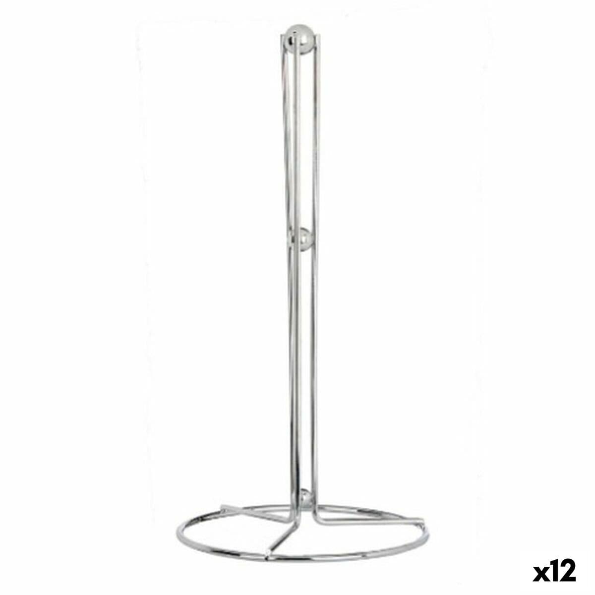Portarrollo de Papel de Cocina Kinvara Plateado Plata Metal 15,5 x 31,5 x 15,5 cm (12 Unidades)