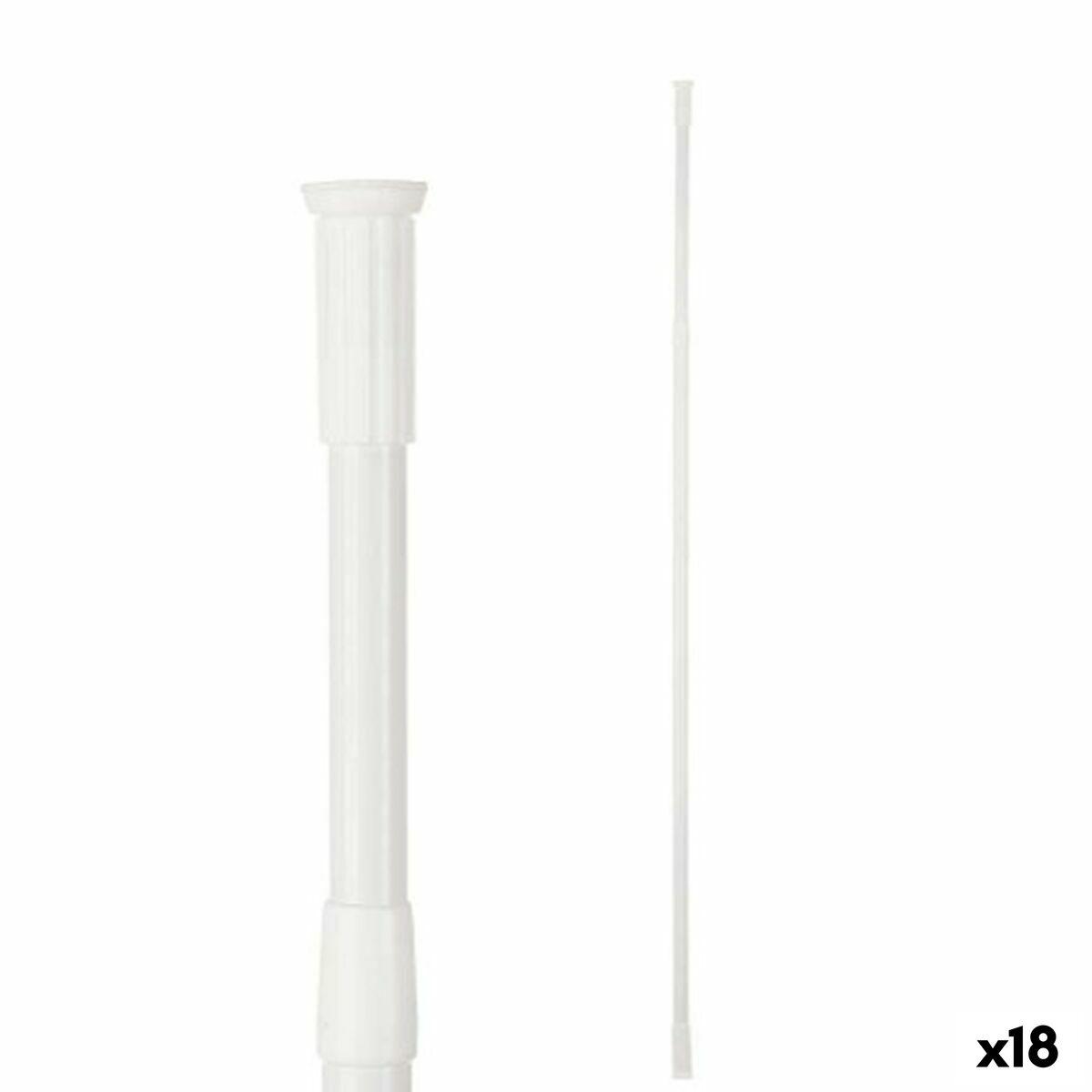 Barra extensible Berilo Blanco Aluminio 200 x 2,2 x 2,2 cm De ducha (18 Unidades)