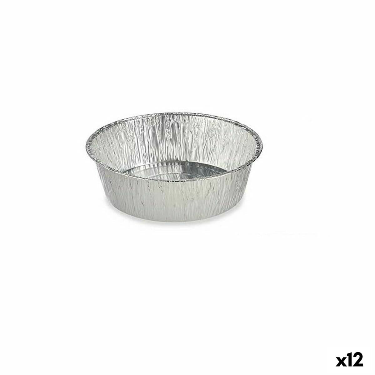 Set de bandejas para Alimentos Kinvara Desechable Redondo 12 Unidades