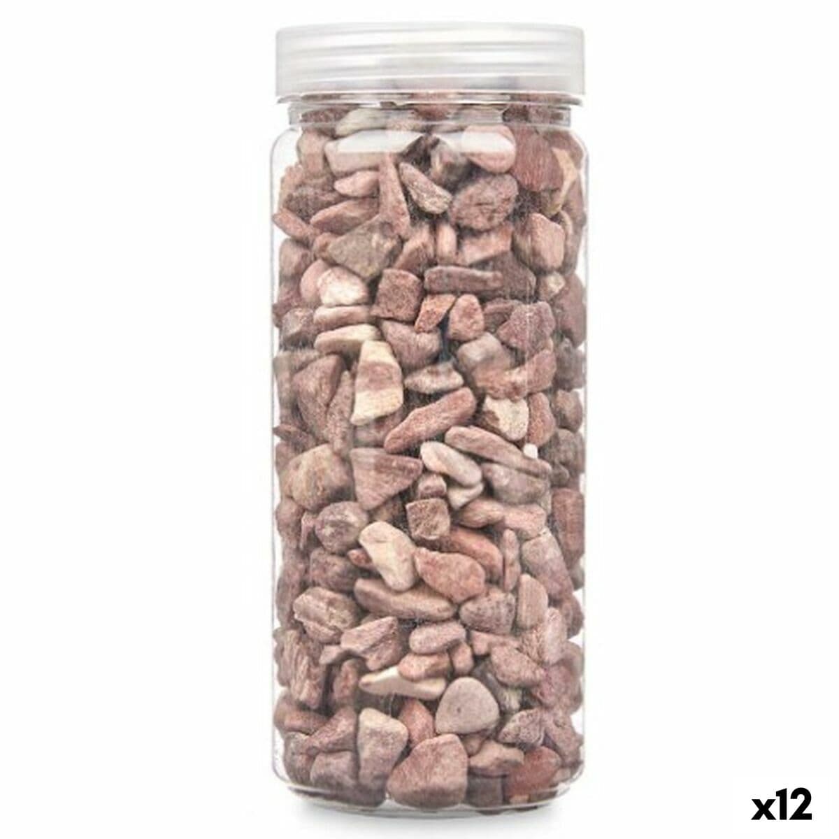 Piedras Decorativas Gift Decor Rojo 10 - 20 mm 700 g 6,2 x 15,3 x 6,2 cm 6,5 x 15,8 x 6,5 cm (12 Unidades)