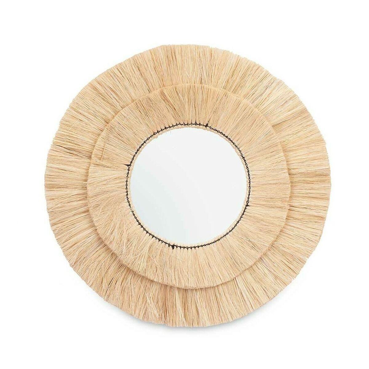 Espejo de pared Gift Decor Marrón 73 x 73 x 3 cm Círculo