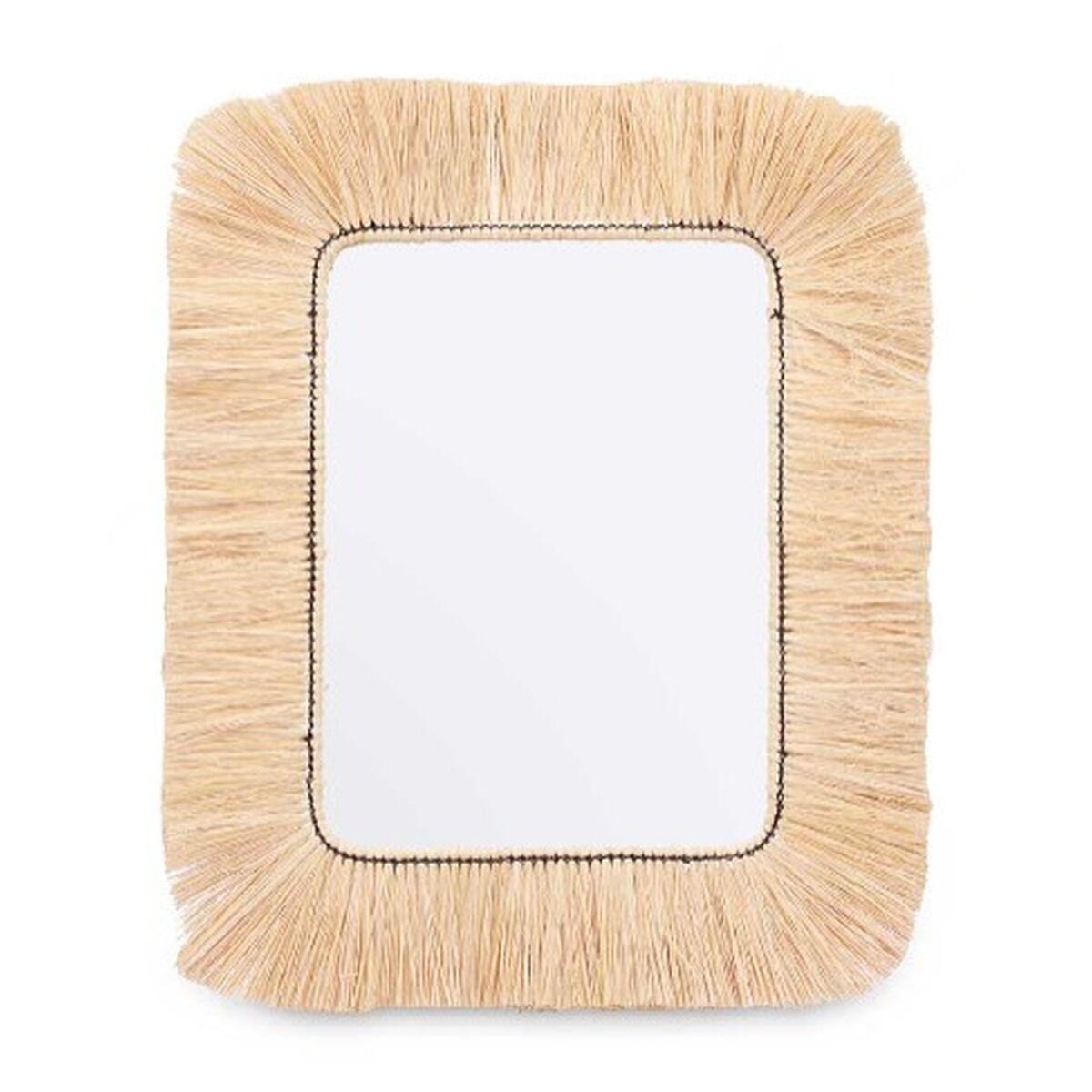 Espejo de pared Gift Decor Marrón 77 x 67 x 3 cm Rectangular