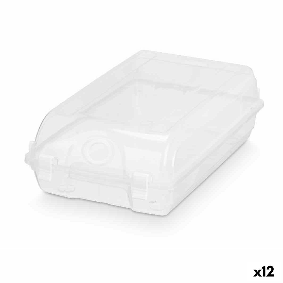 Caja apilable para zapatos Gondol Transparente Plástico 19 x 10,5 x 33 cm (12 Unidades)