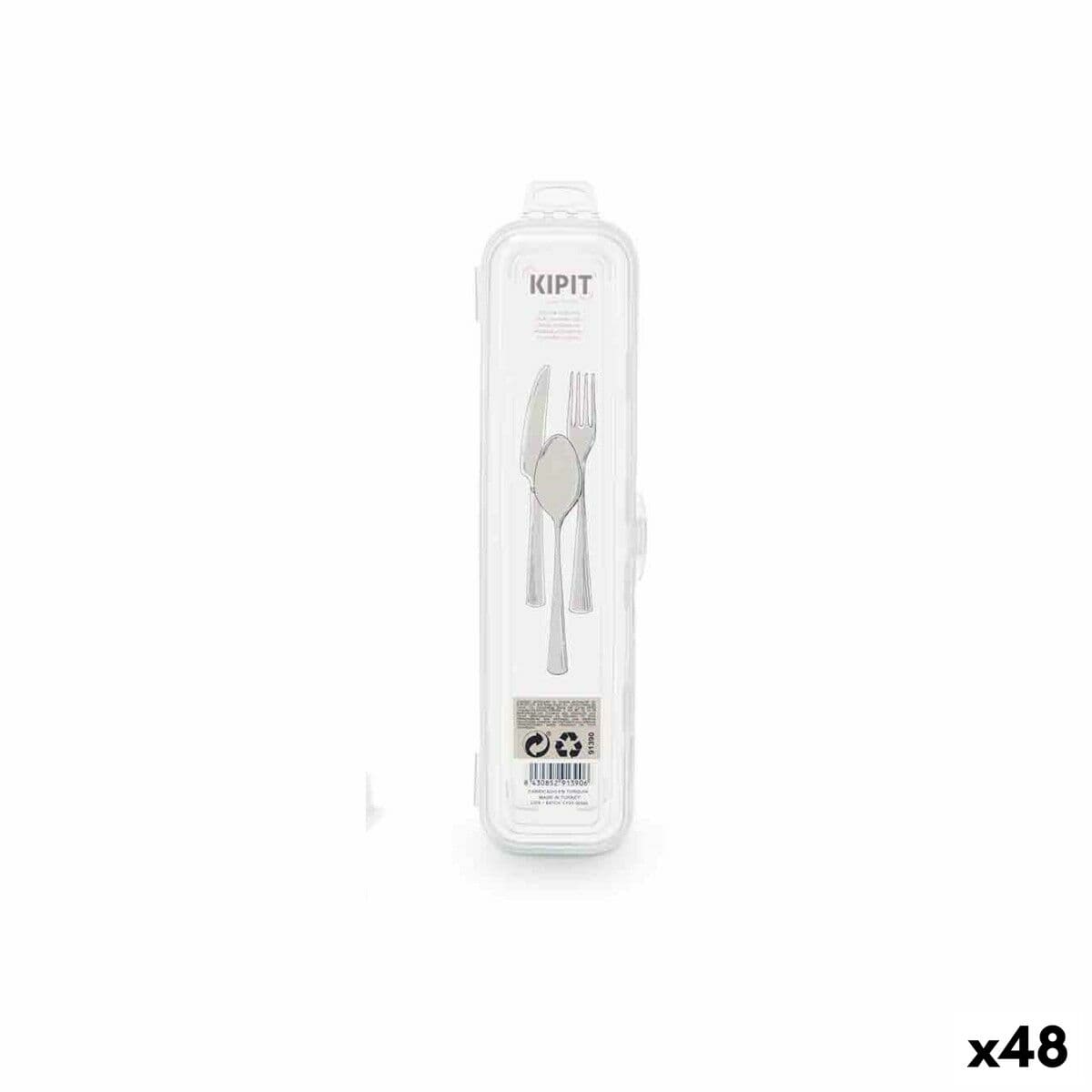 Estuche Kipit Transparente Cubiertos De viaje (48 Unidades)