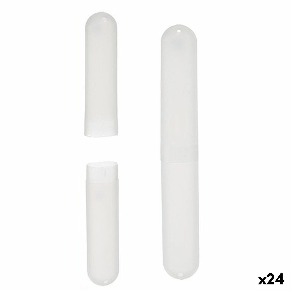 Portacepillos de Dientes Berilo Transparente Polipropileno 20 x 2 x 3 cm (24 Unidades)