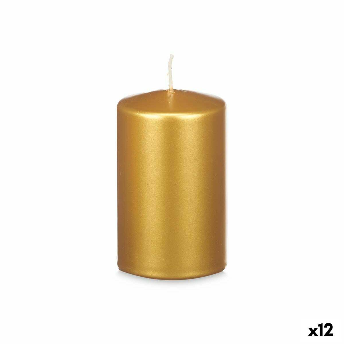 Vela Acorde Dorado 9 x 15 x 9 cm (12 Unidades)