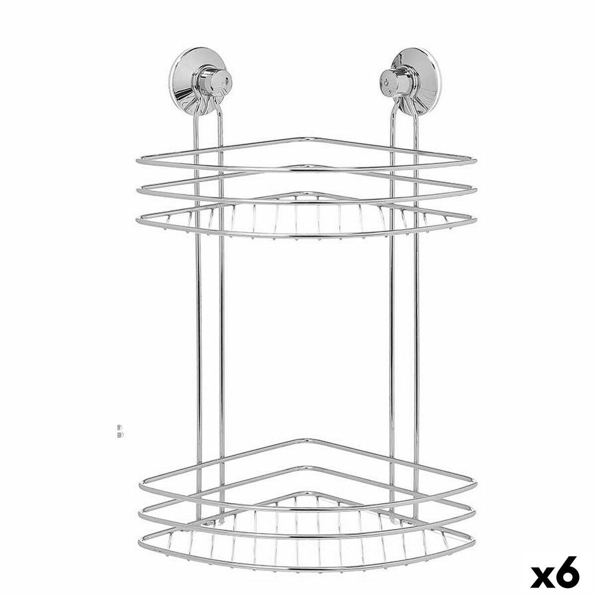 Soporte de Ducha Berilo Metal Acero ABS 26 x 39 x 19 cm (6 Unidades)