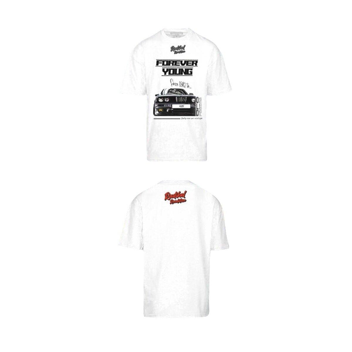 Camiseta de Manga Corta Hombre RADIKAL FOREVER YOUNG Blanco XXL