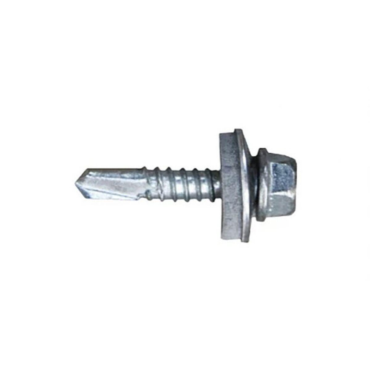 Caja de tornillos CELO 7301 Ø 4,8 x 16 mm Con Arandela Hexagonal Broca (1000 Unidades)