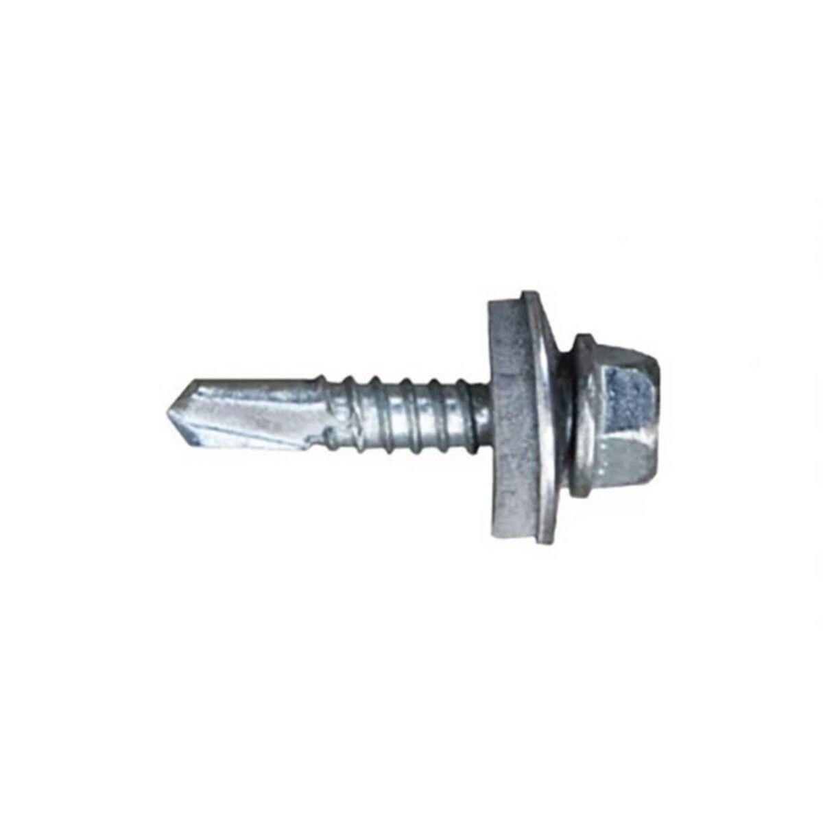 Caja de tornillos CELO 7301 Zincado Ø 5,5 x 32 mm Con Arandela Hexagonal Broca (500 Unidades)
