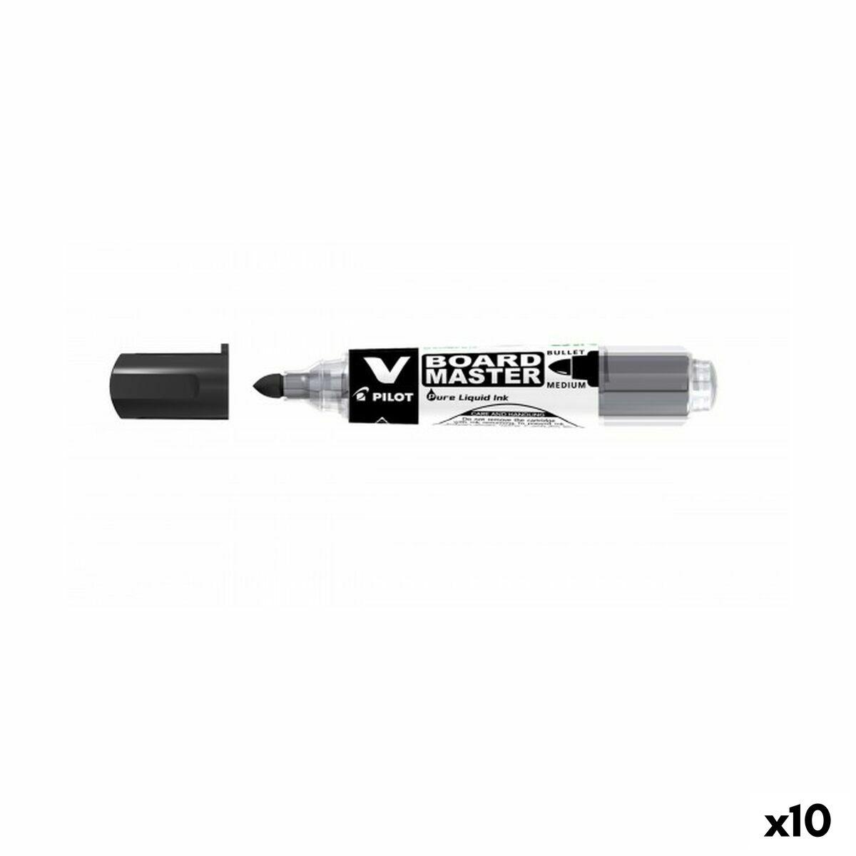 Rotulador para Pizarra Pilot V Board Master Negro Pizarra blanca Recargable (10 Unidades)