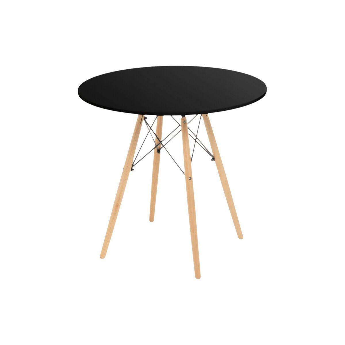 Mesa Negro Natural 80 x 80 x 75 cm
