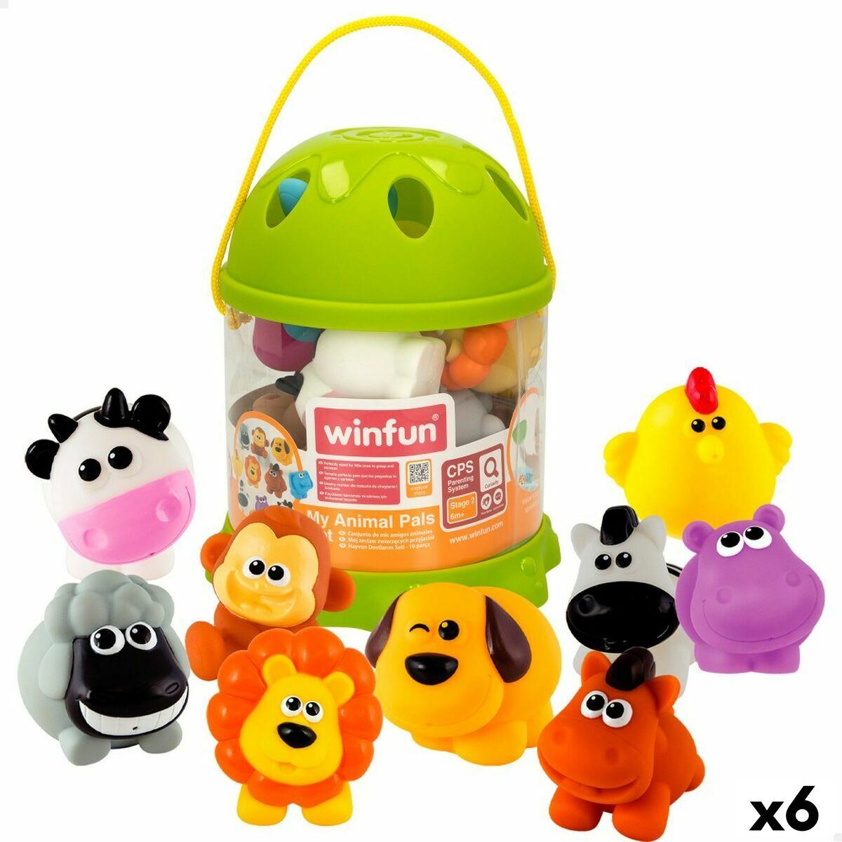 Set de Animales de Granja Winfun Plástico 6 x 5,5 x 5 cm (6 Unidades)