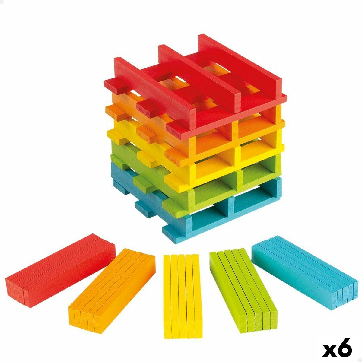 Bloques Apilables Woomax 10 x 0,5 x 1,8 cm 100 Piezas (6 Unidades)