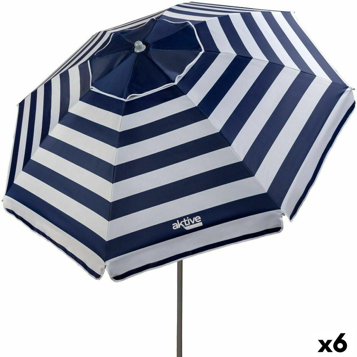 Sombrilla Aktive 200 x 200 x 200 cm (6 Unidades)