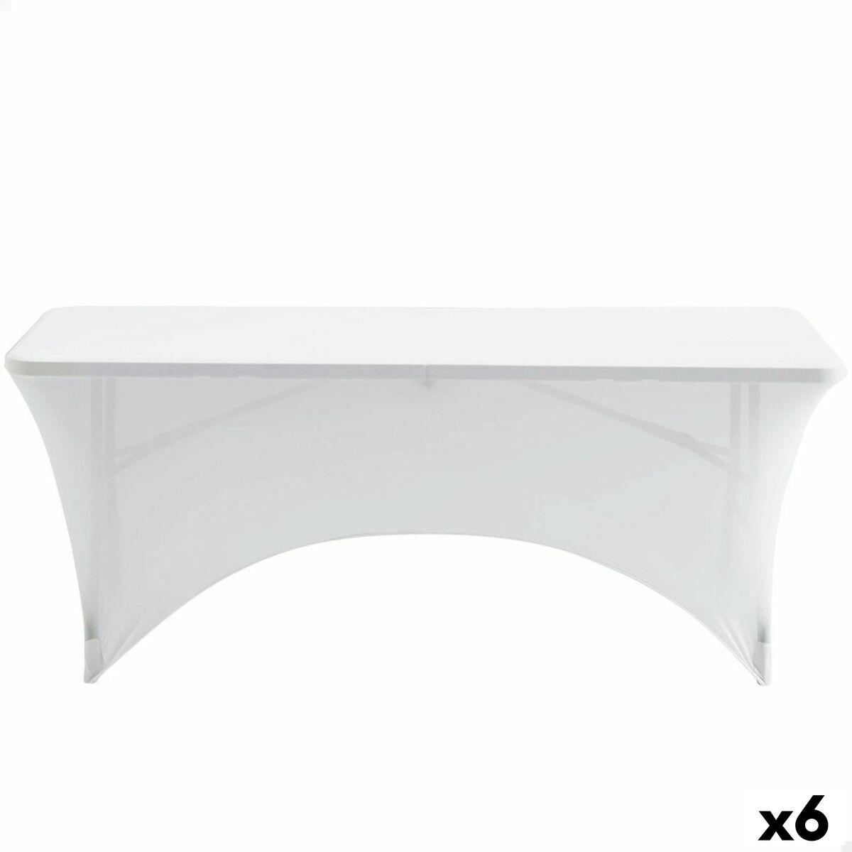 Funda Protectora Aktive Blanco 183 x 76 x 76 cm Mesa Accesorios Vehículos Carretera (6 Unidades)