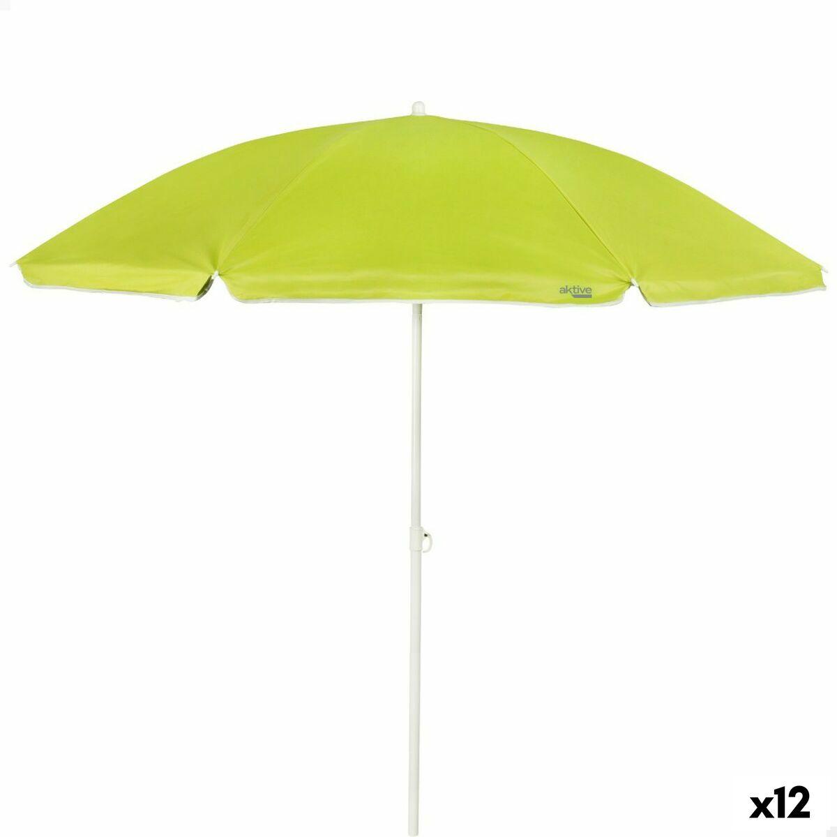 Sombrilla Aktive Verde 200 x 202 x 200 cm (12 Unidades)