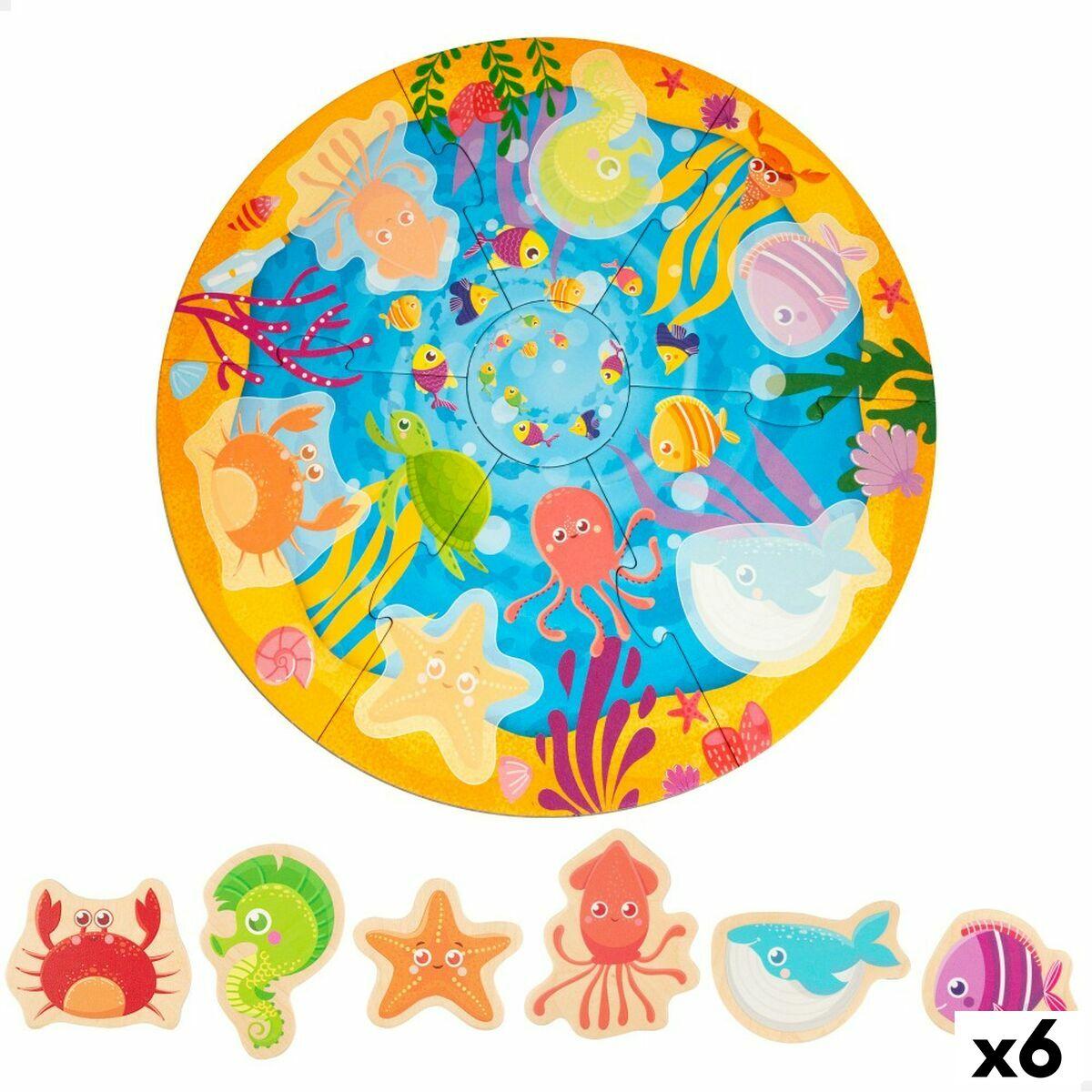 Puzzle Infantil Lisciani Giochi 33 x 1 x 32 cm Marino 6 Piezas 13 Piezas (6 Unidades)