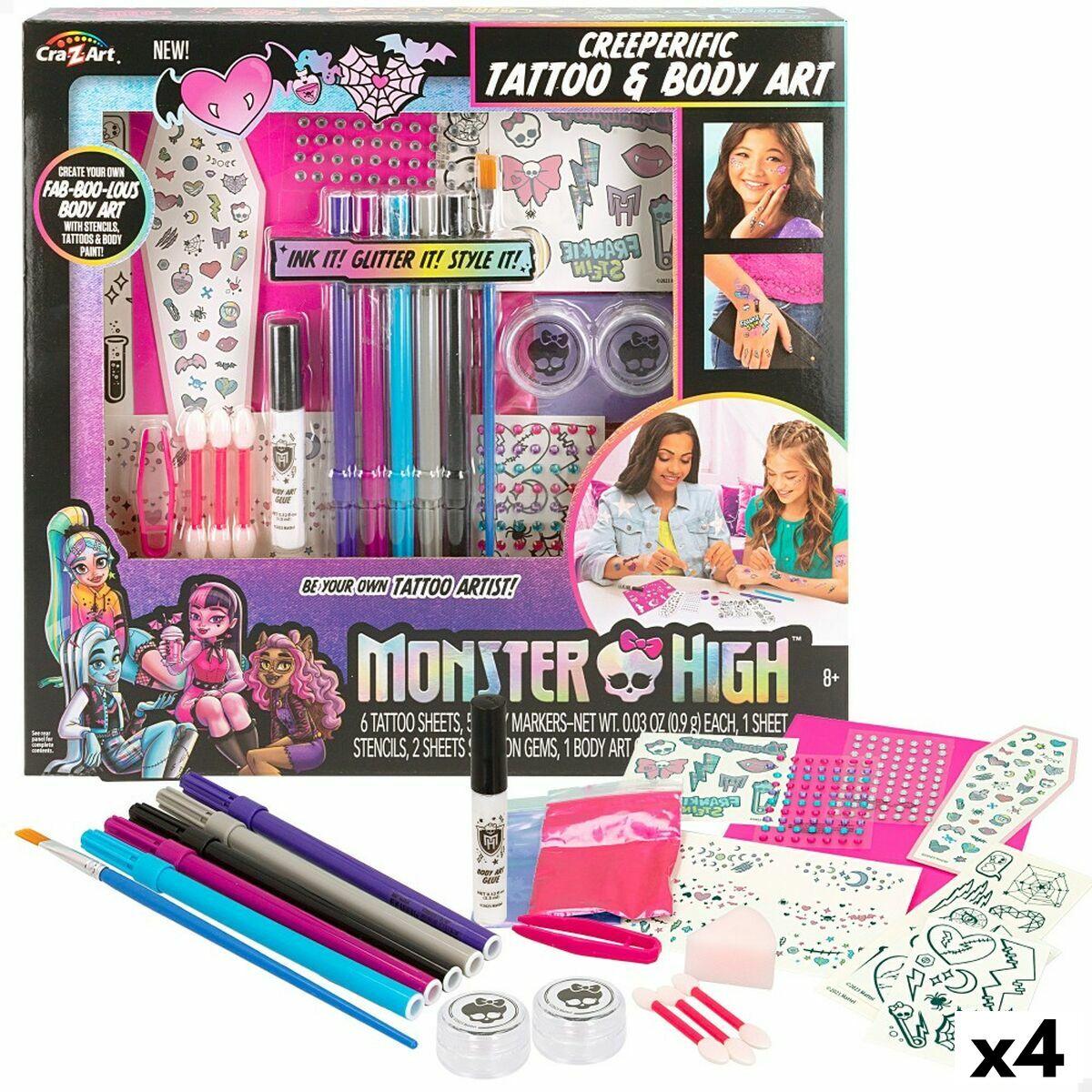 Estudio de Moda Monster High Creeperific Tatuajes Temporales