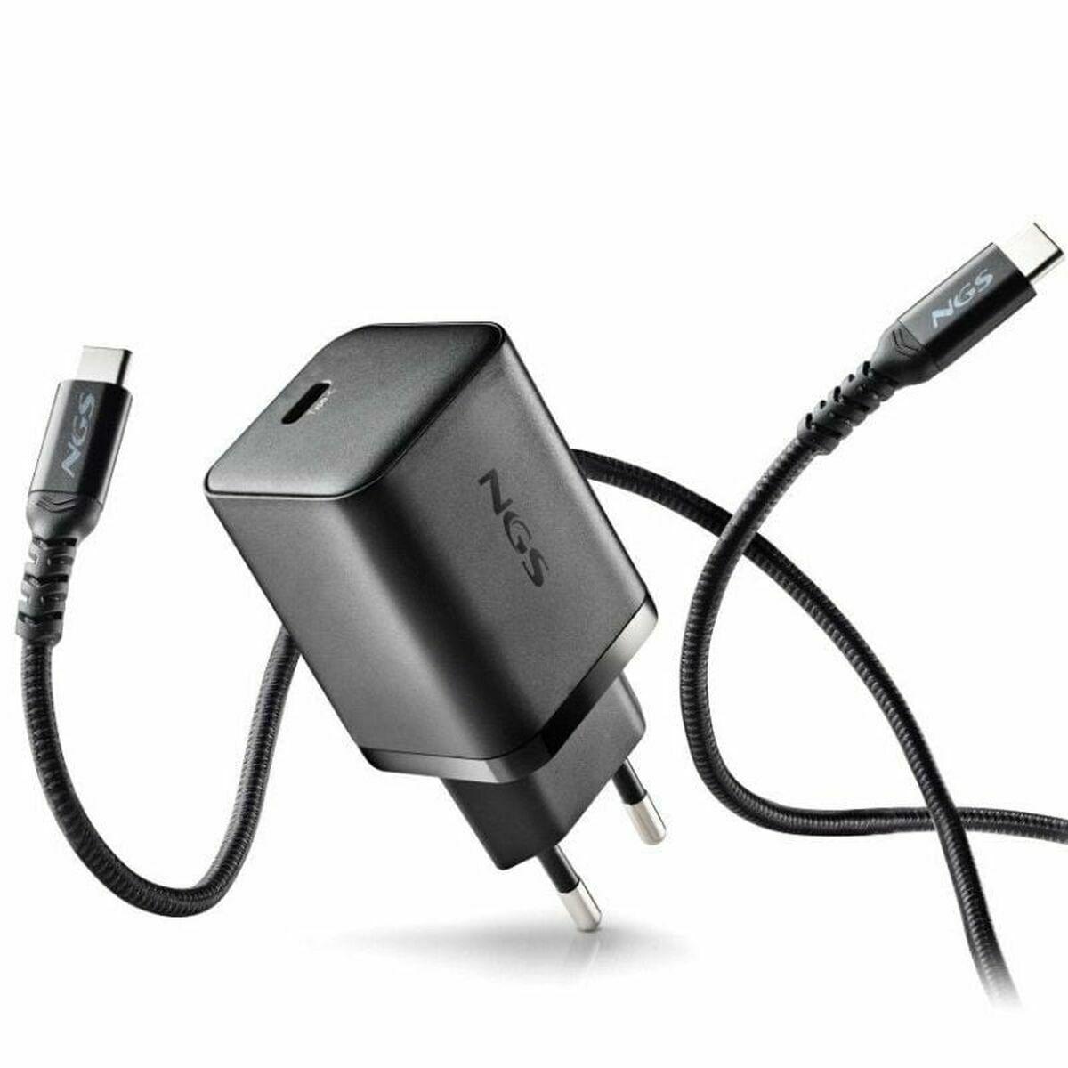 Cargador de Pared NGS GAN ULTRARAP 65W Negro 1,5 m