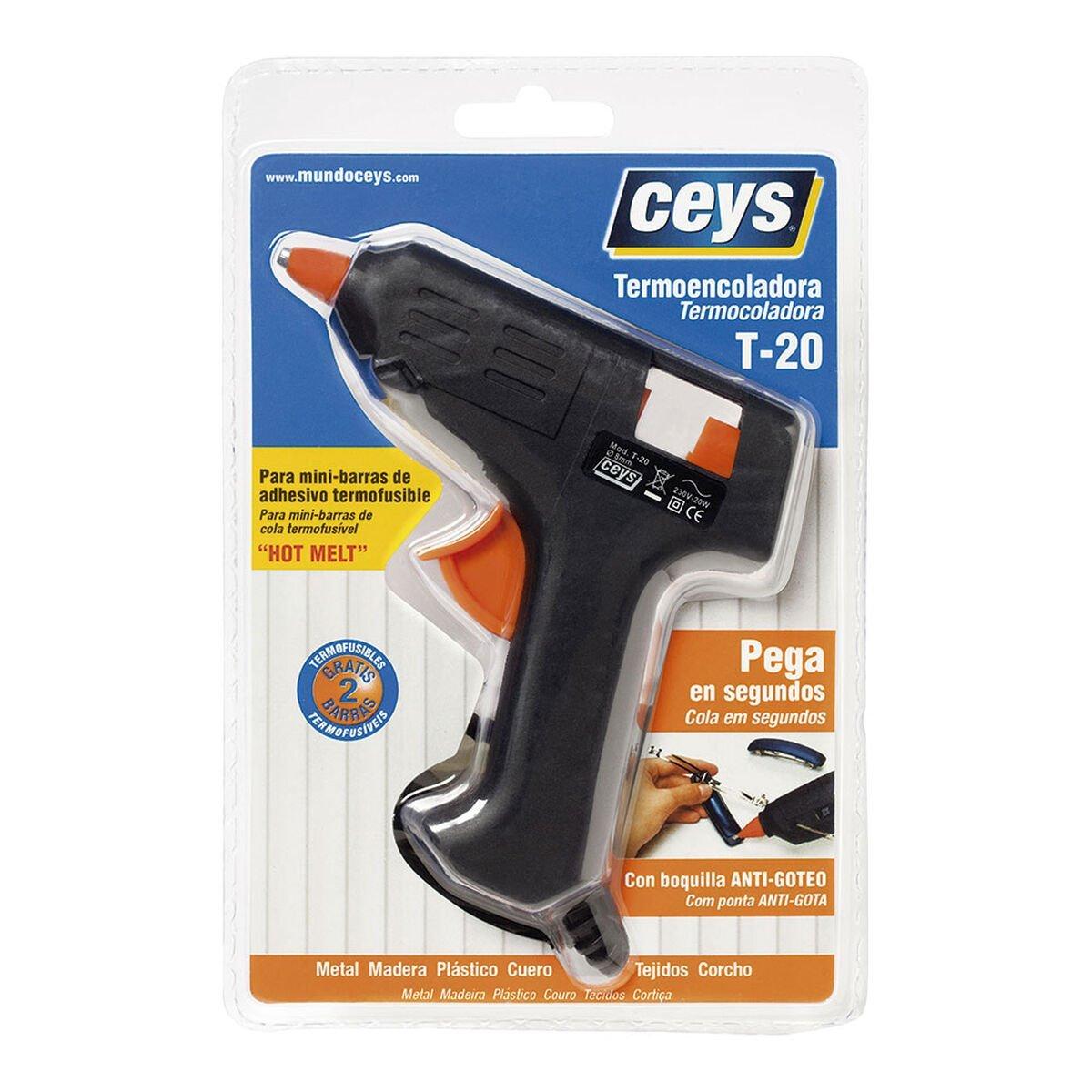 Pistola de silicona Ceys Negro Plástico