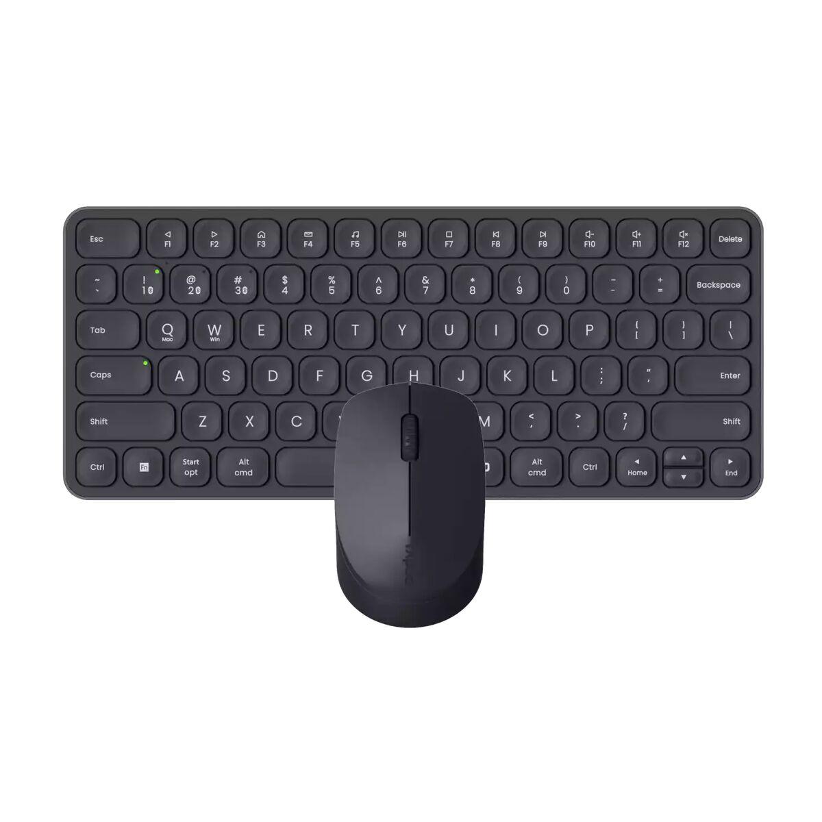 Teclado y Ratón Rapoo 9010M Gris Español