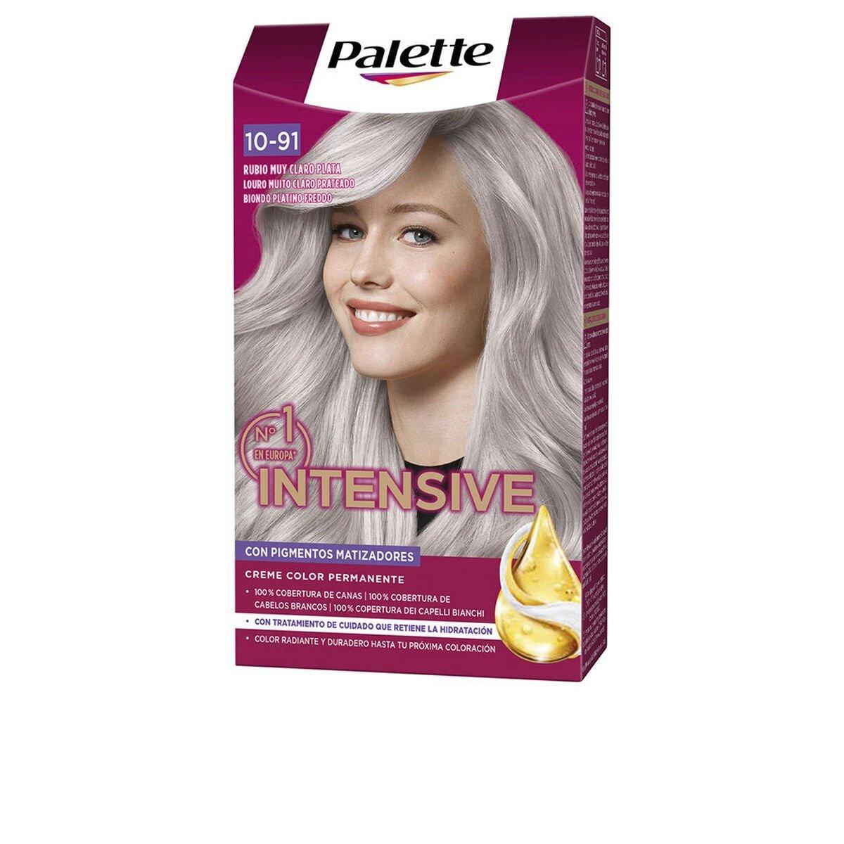 Tinte Permanente Schwarzkopf PALETTE INTENSIVE Nº 10.91-RUBIO MUY CLARO PLATA