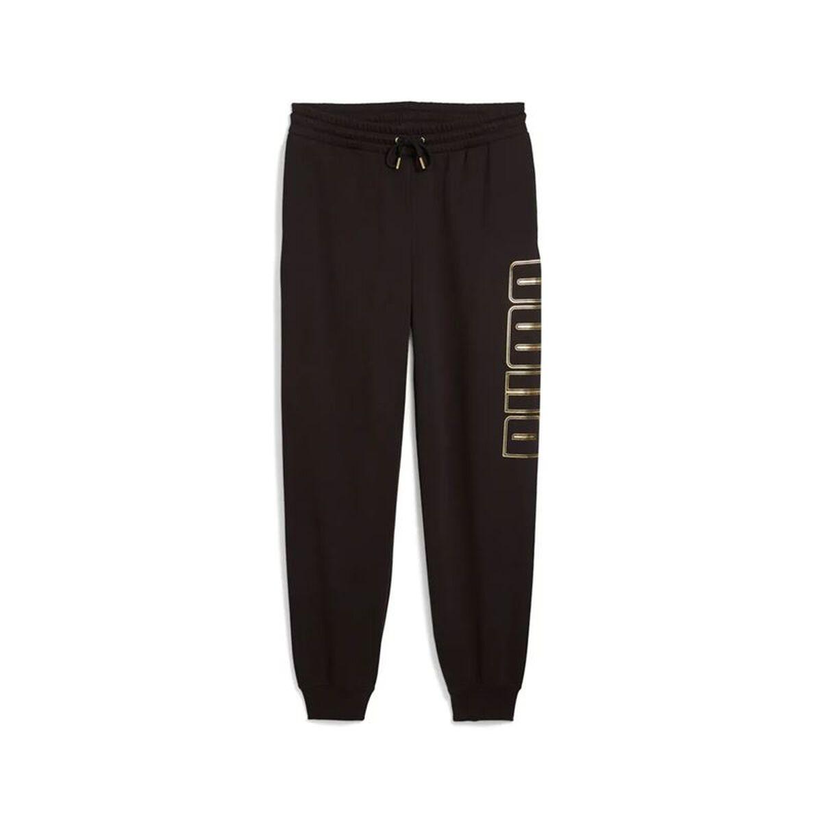 Pantalón Largo Deportivo Puma Maximal Metallic Swe Negro Hombre