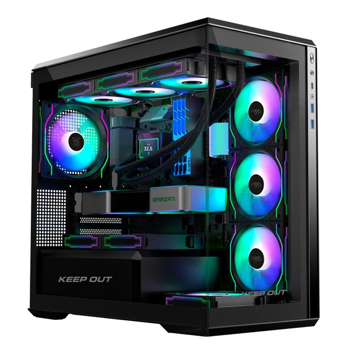 Caja Semitorre ATX KEEP OUT XC-905 PRO+ Negro