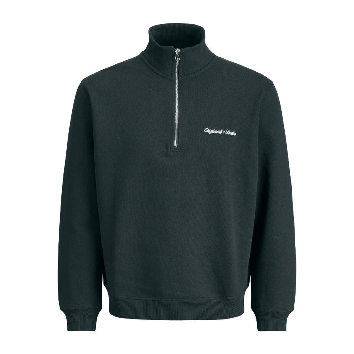 Sudadera sin Capucha Hombre Jack & Jones JORNORREBRO EMB SWEAT HIGH NECK SN 12282899 Negro