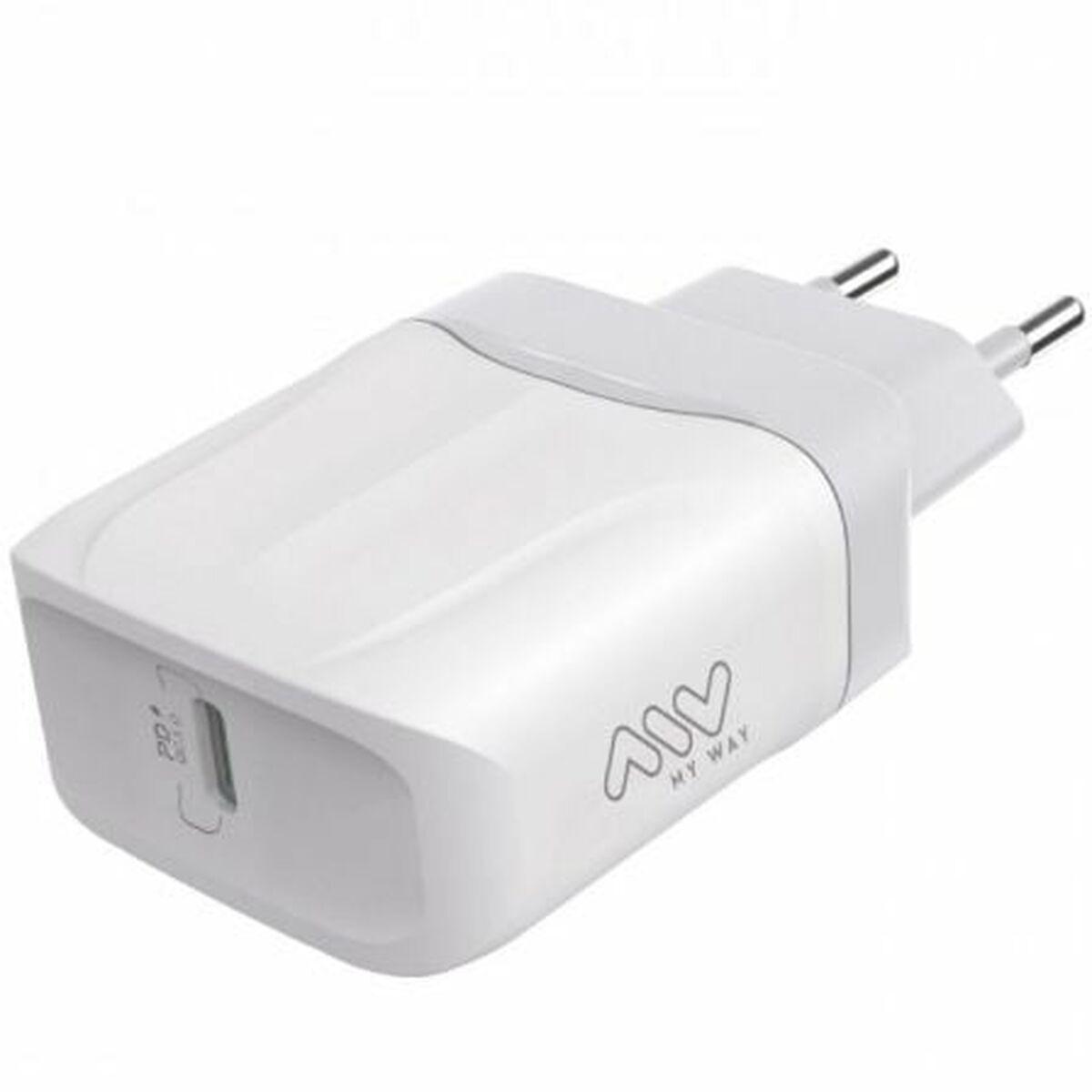 myway cargador de pared Tipo C PD 20W blanco