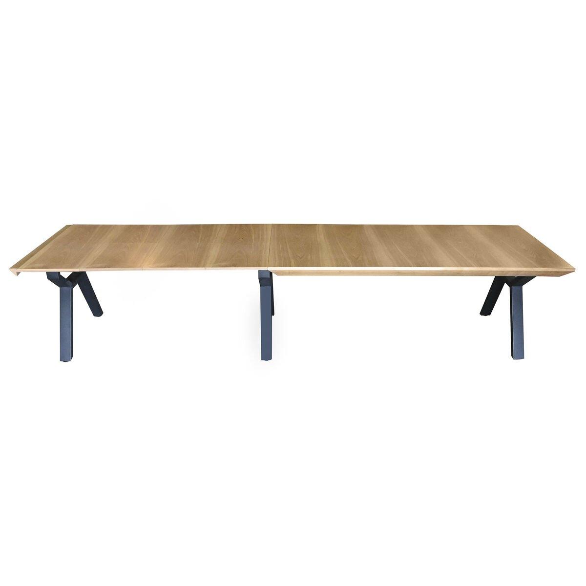 Mesa de Comedor Home ESPRIT Marrón Negro Metal Madera MDF 200 x 100 x 75 cm