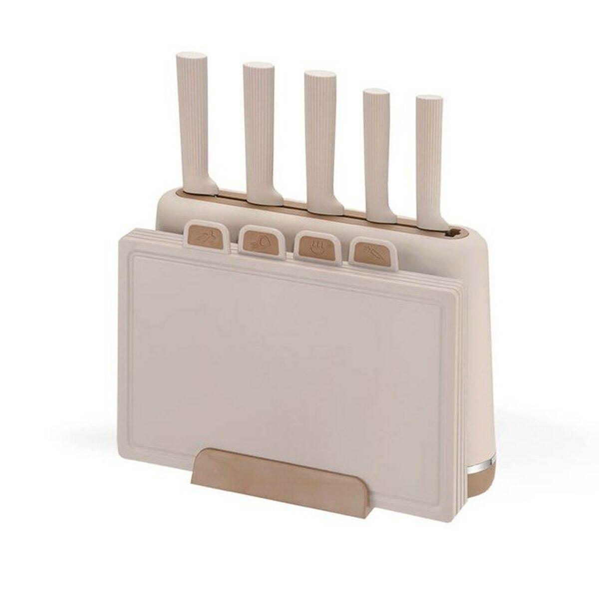 Juego de Cuchillos de Cocina y Soporte Feel Maestro MR-1412-BEIGE
