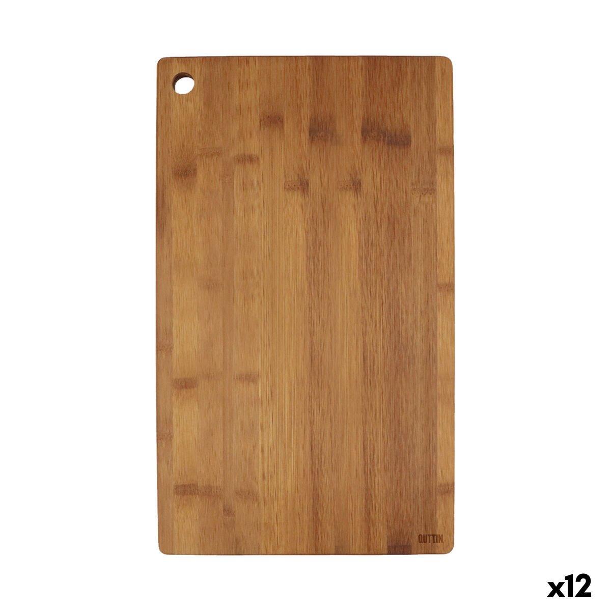 Tabla de cortar Quttin Marrón oscuro 45 x 27 x 1,7 cm (12 Unidades)