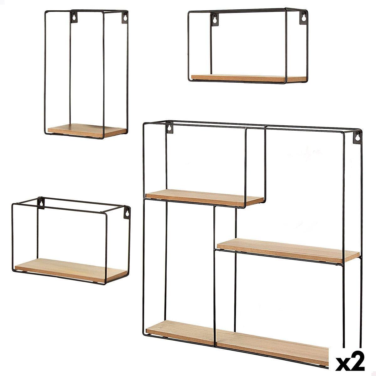 Estantería Max Home Hierro Madera MDF (2 Unidades)