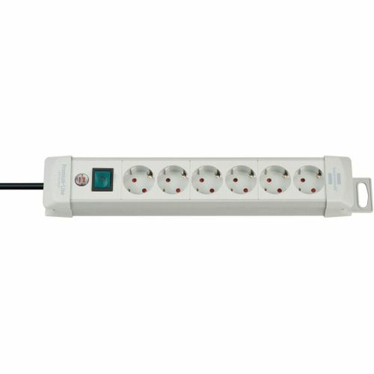 Regleta Enchufes 6 Tomas con Interruptor Brennenstuhl Premium-Line 3600 W (3 m)
