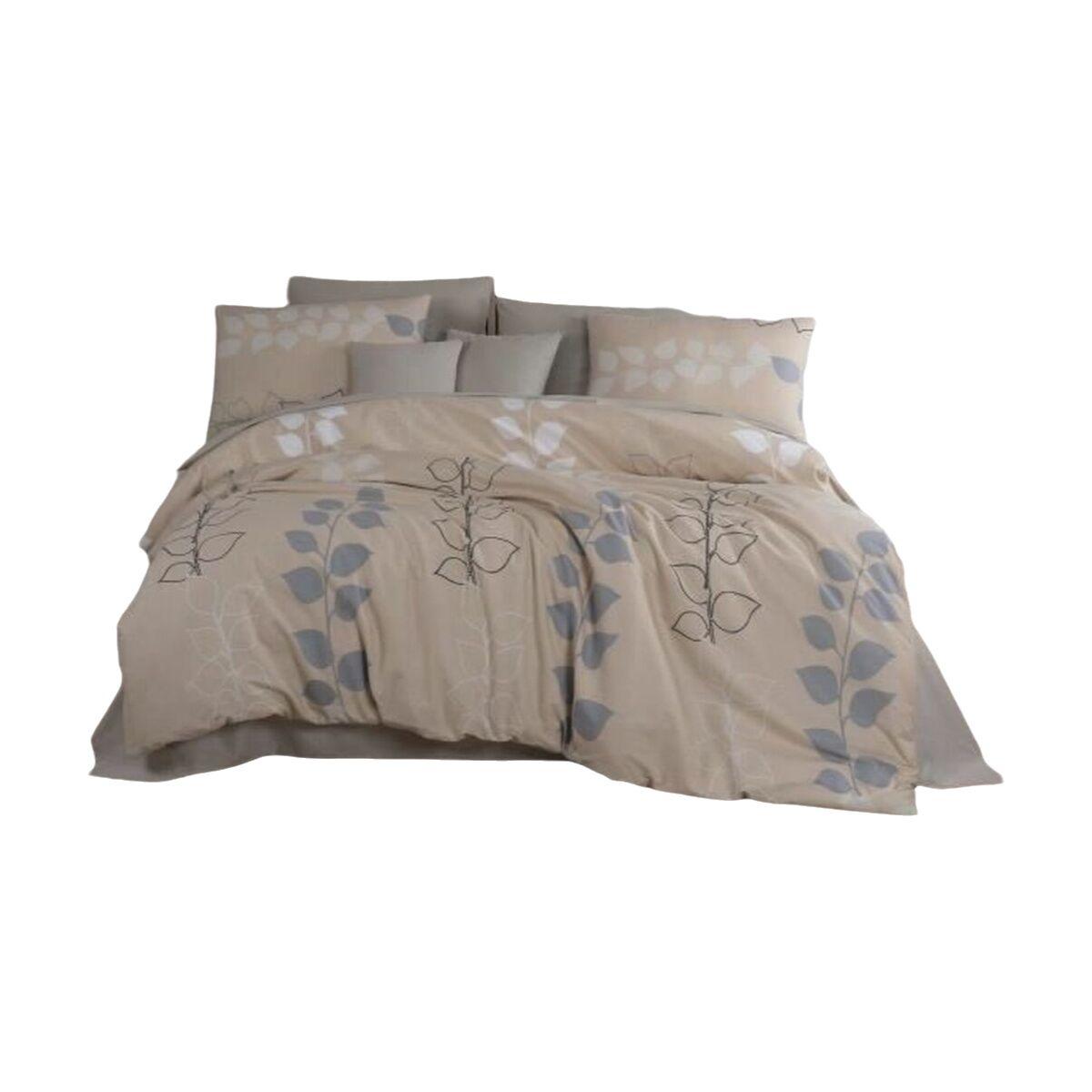 Juego de funda nórdica Beige Cama de 200 3 Piezas