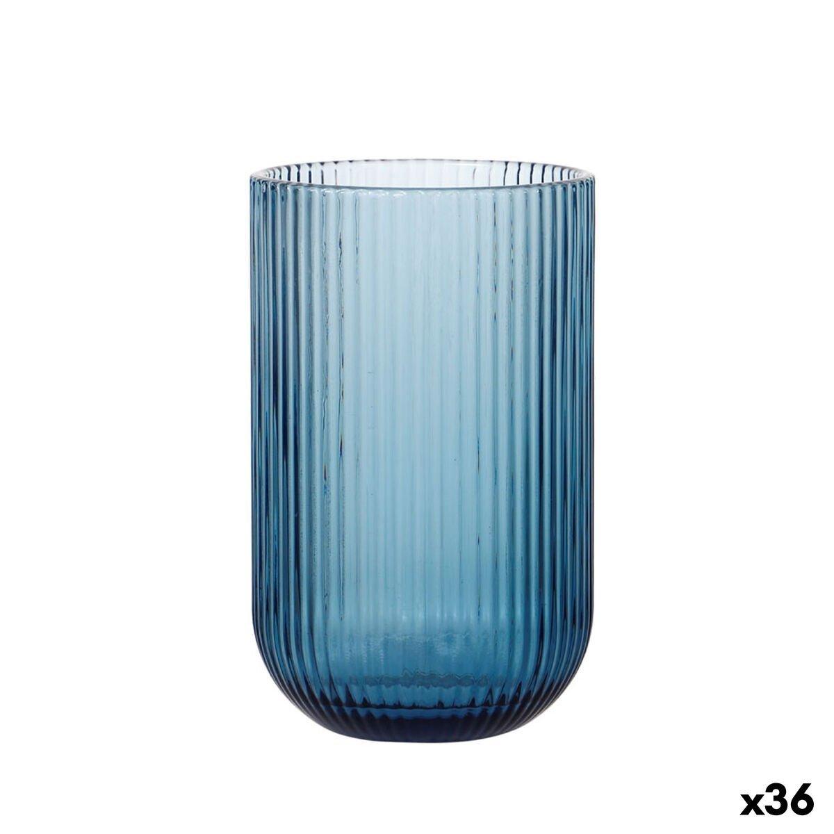 Vaso La Mediterránea Sonella Azul Vidrio 430 ml (36 Unidades)