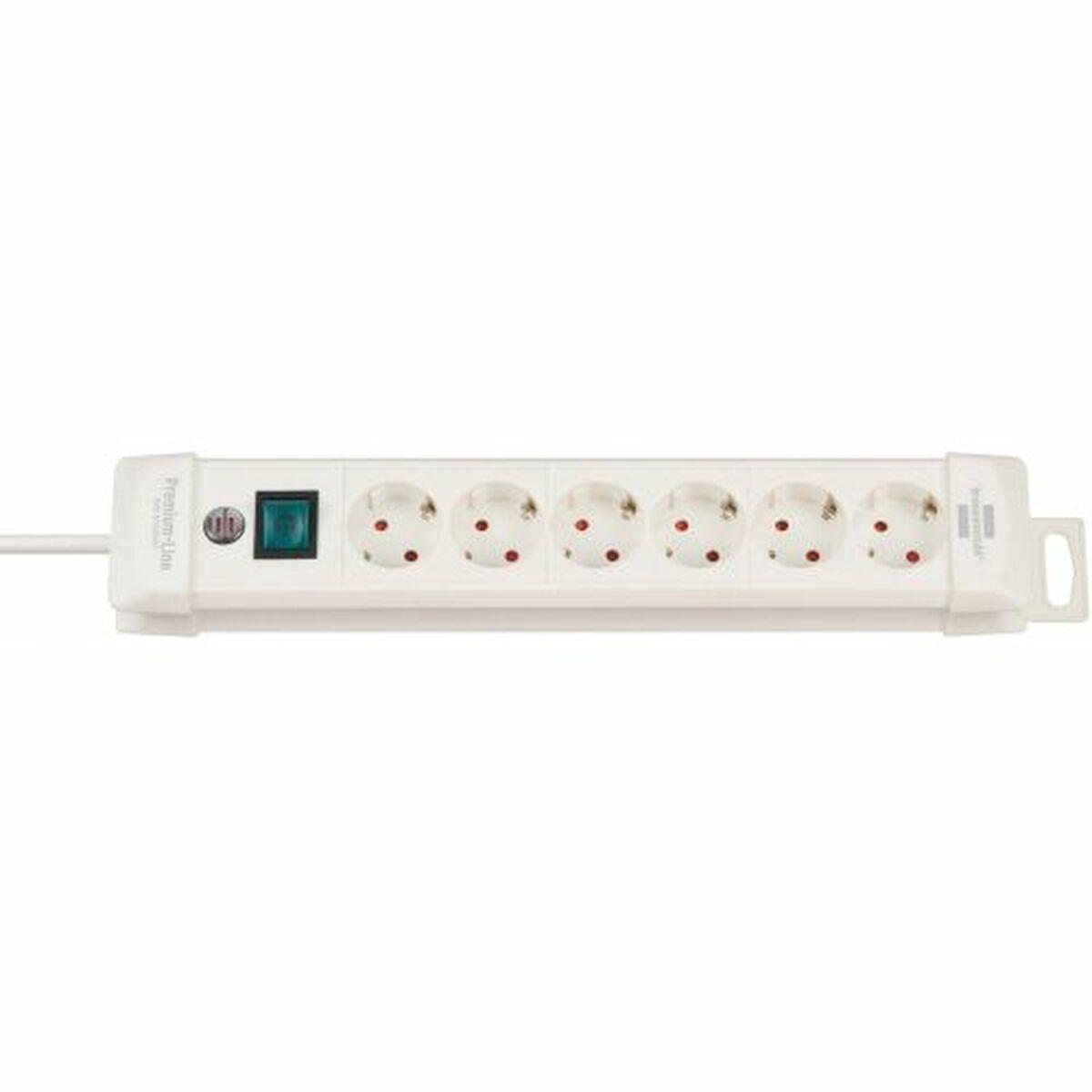Regleta Enchufes 6 Tomas con Interruptor Brennenstuhl Premium-Line 3600 W (3 m)