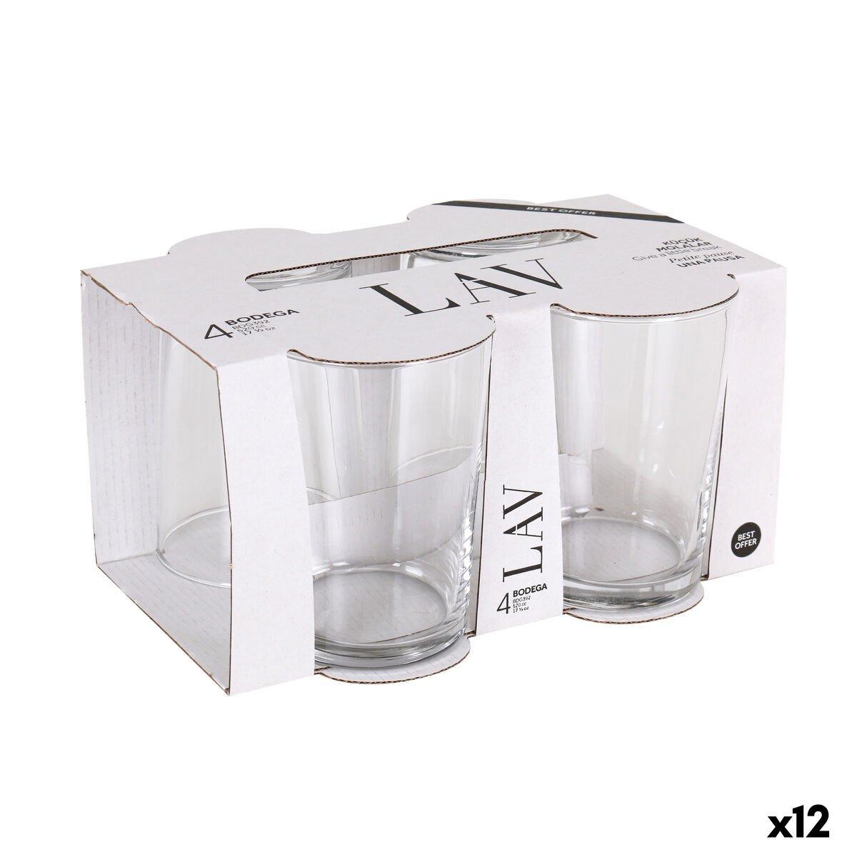 Set de Vasos LAV BEST 520 ml Transparente Vidrio (12 Unidades)