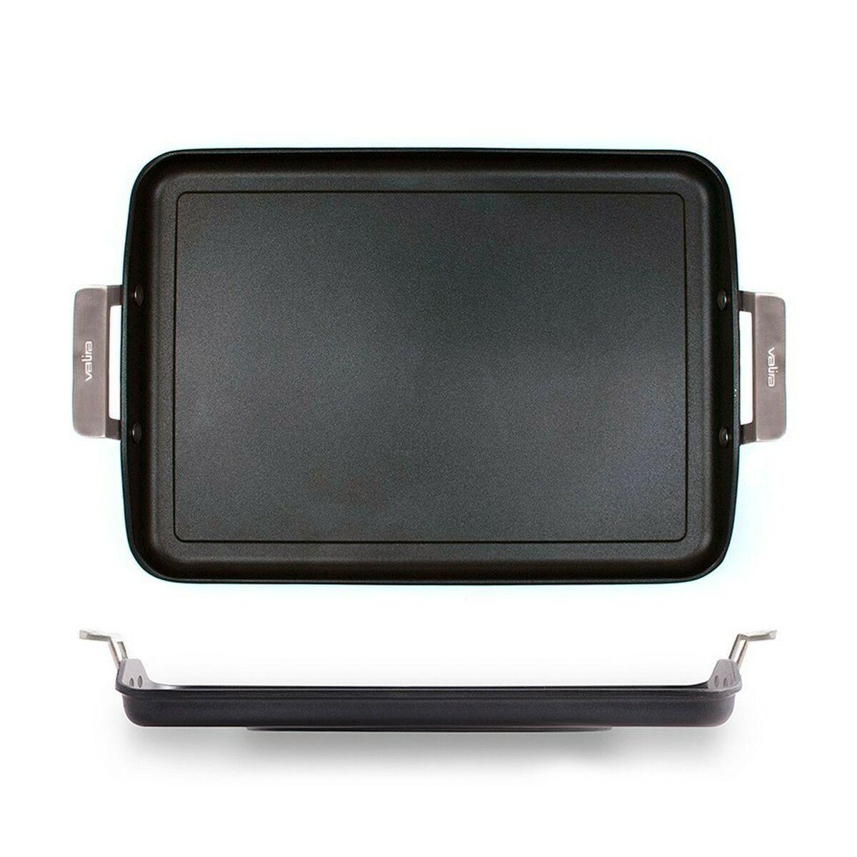 Plancha Asadora Lisa Valira 4674/25 Negro Metal