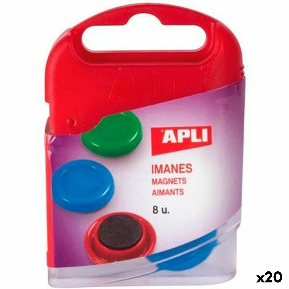 Imanes Apli Ø 2 cm 8 Piezas (20 Unidades)