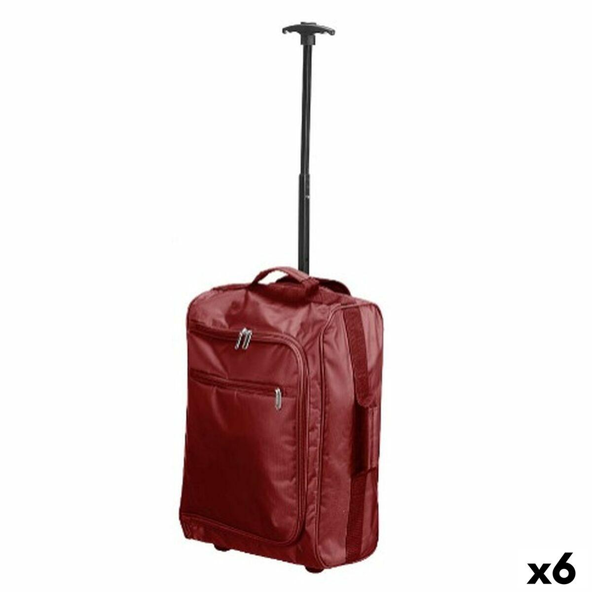 Mochila Portaherramientas Negro Granate Poliéster Metal Plástico 31,5 l 35 x 18 x 51 cm (6 Unidades)