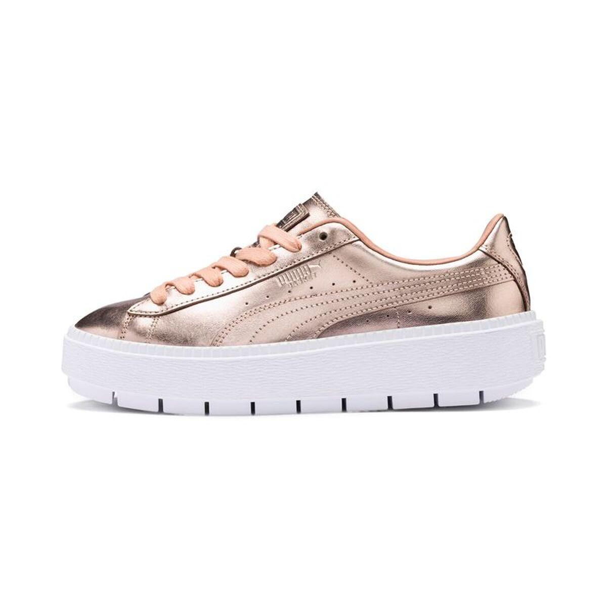 Zapatillas Deportivas Mujer Puma Basket Platform Trace Luxe Marrón