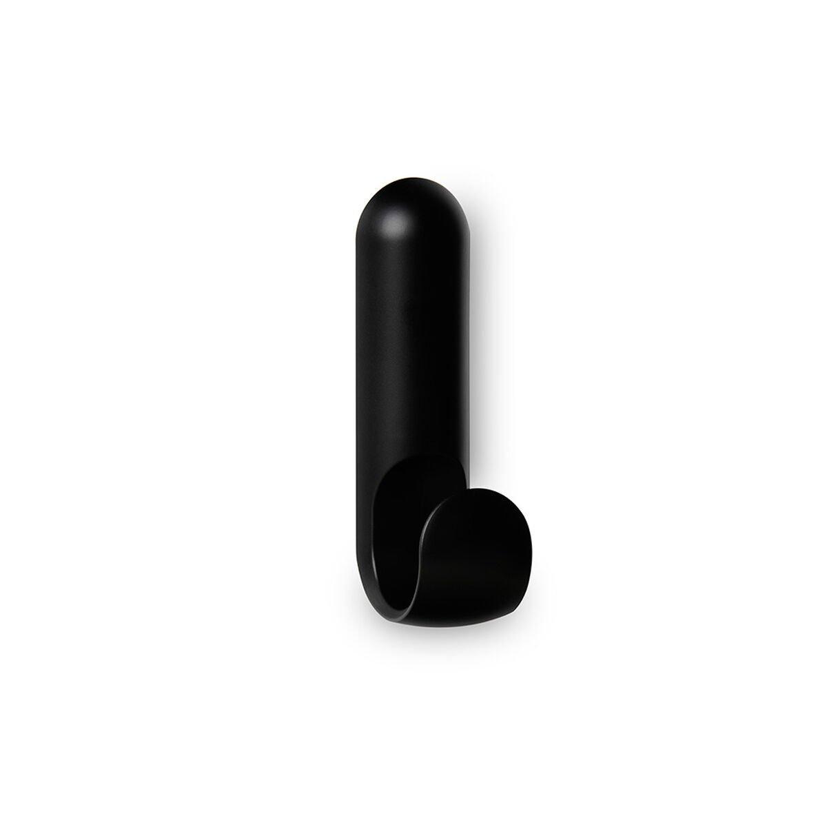 Gancho para colgar Inofix atlas Negro 2,5 kg Adhesivo