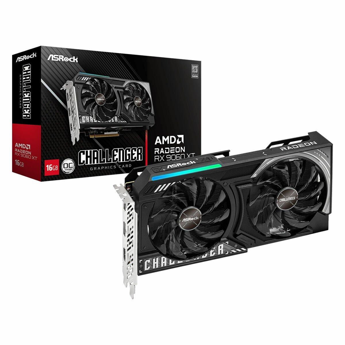 Tarjeta Gráfica ASRock RX9060XT CL 16GO GDDR6 RADEON RX 9060 XT 16 GB